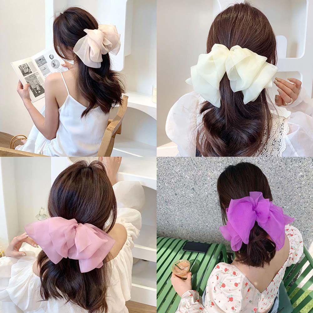 Kẹp Tóc Hình Nơ Chống Trượt Phong Cách Vintage Cho Đám Cưới