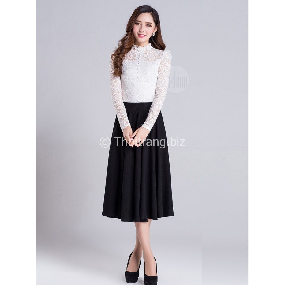 Chân Váy Xòe Dài Trẻ Trung
