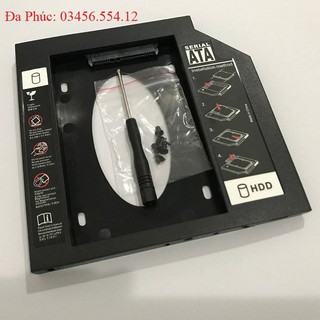 Caddy Bay Dày 12.7mm Chuẩn SATA Dùng Để Lắp Thêm 1 Ổ Cứng / SSD Thay Vào Vị Trí Của Ổ DVD 020151