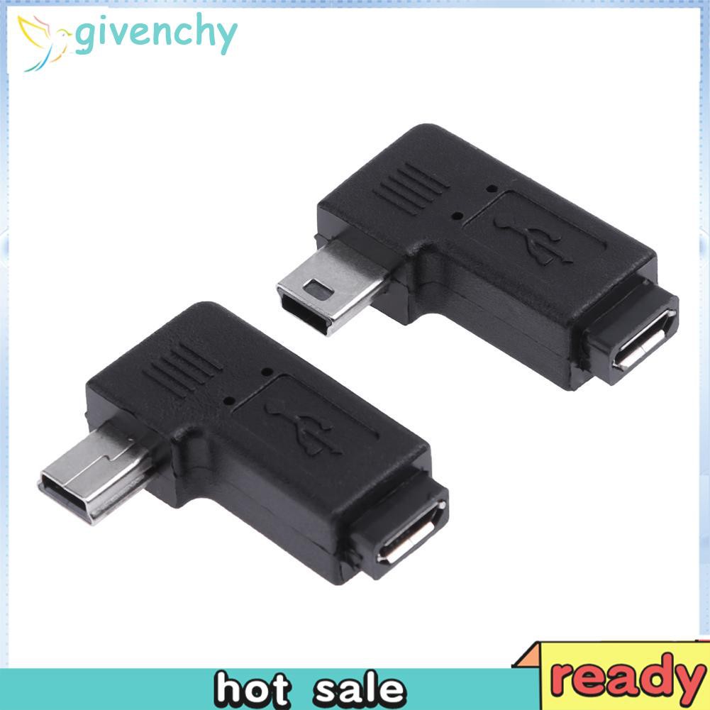 Set 2 Đầu Chuyển Đổi Cổng Micro Usb 90 Độ Tiện Dụng