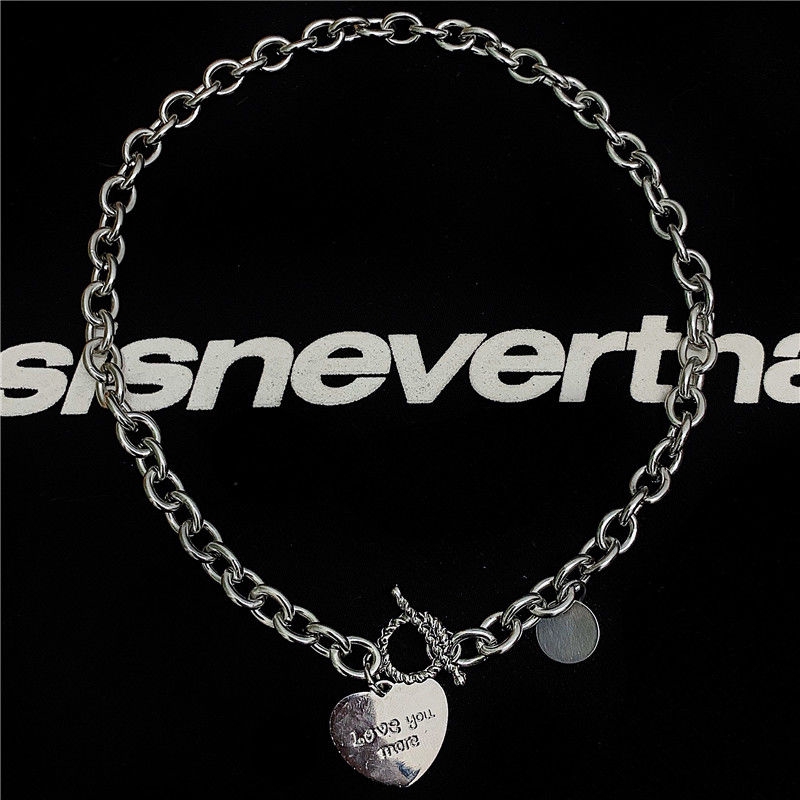 Dây Chuyền Có Khóa Hình Trái Tim Phong Cách Punk Thời Trang Dành Cho Nam Và Nữ 22222