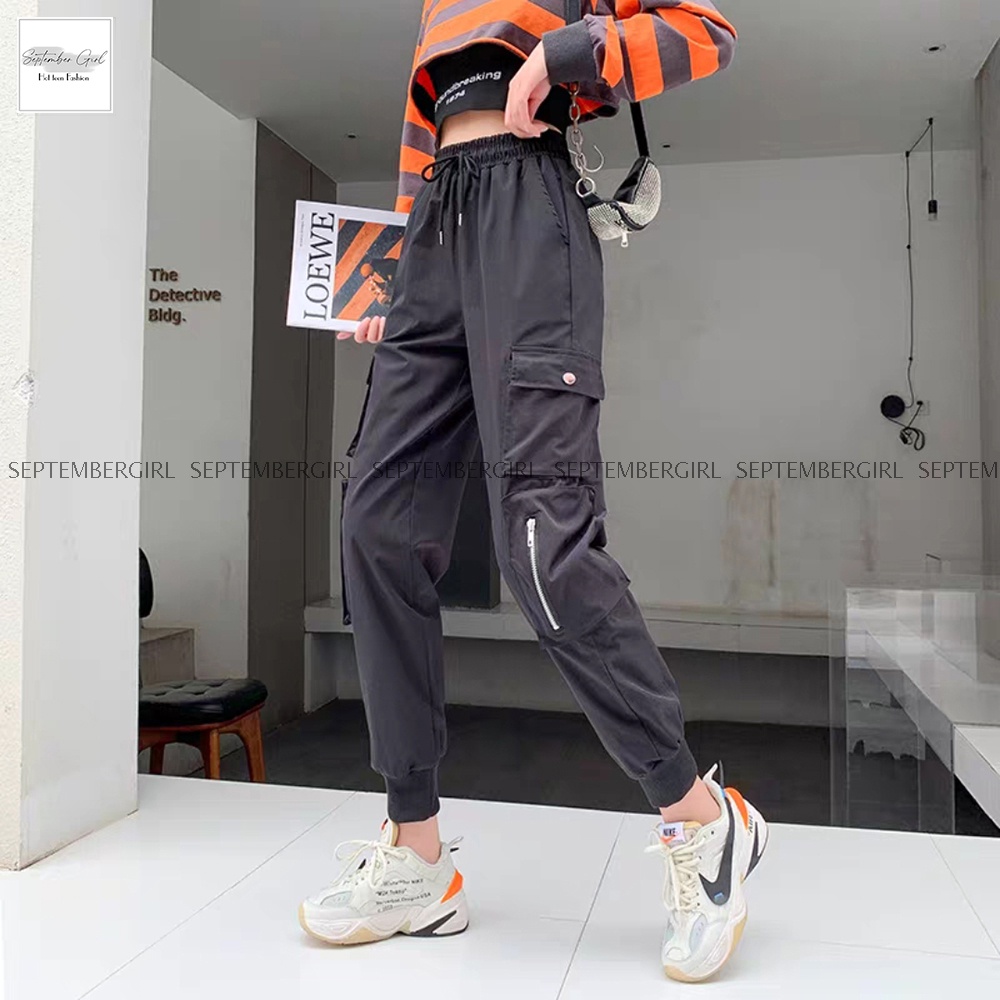 Quần túi hộp bốn túi nữ SEPTEMBERGIRL chất kaki dáng jogger thể thao - JOGGER NAM 9000027V2