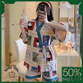 Đồ Ngủ Pijama Nữ Cao Cấp - Đồ Ngủ Pijama Nữ Cao Cấp chất cotton dày mịn diêu mát