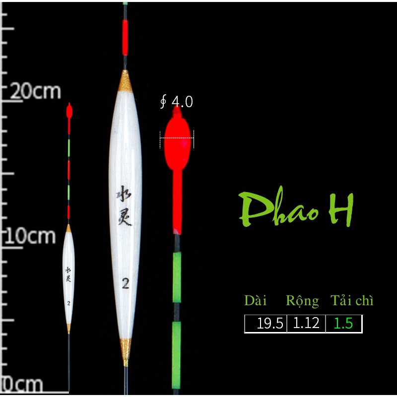 Phao câu cá PHAO GỖ BALSA - Giá Rẻ Nhất, Siêu Nhạy Cá -  Loại tốt - Dùng câu chép rô diếc, cá nhát, cá ăn nhẹ..