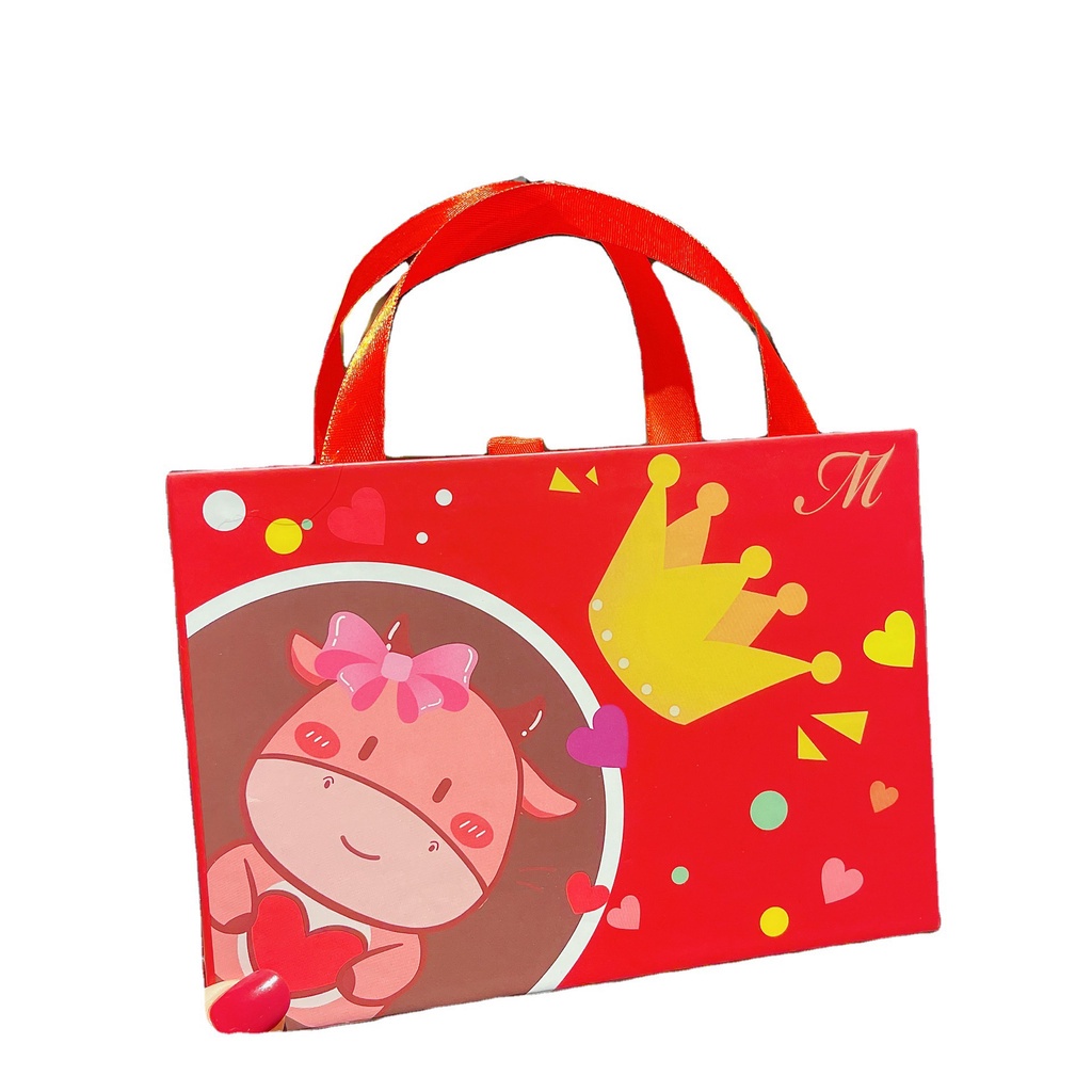 Phụ kiện cài tóc hình bướm đỏ phong cách Trung Hoa mừng năm mớ