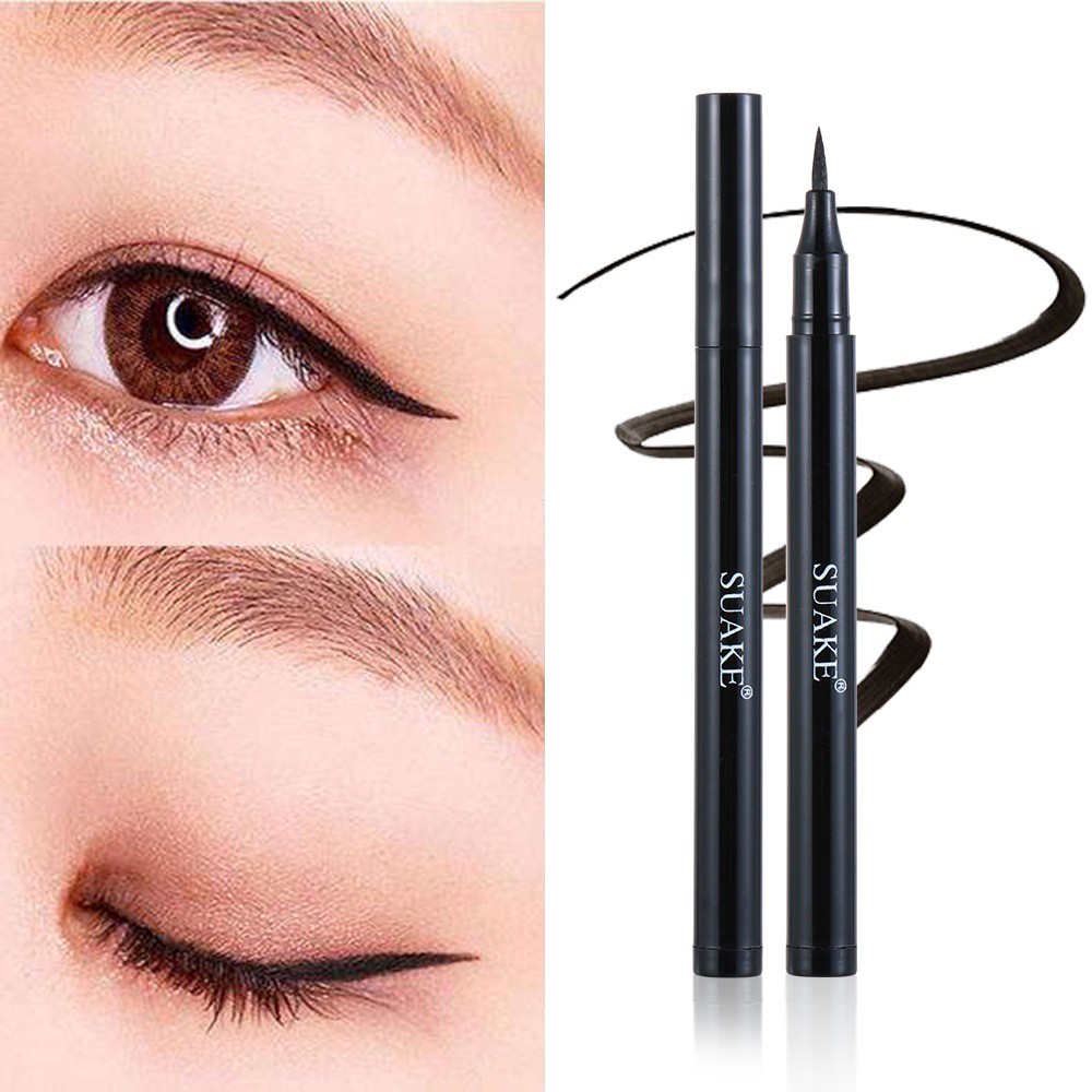 [Hàng mới về] Bút kẻ mắt dạng lỏng màu đen nhanh khô lâu trôi không thấm nước tiện lợi