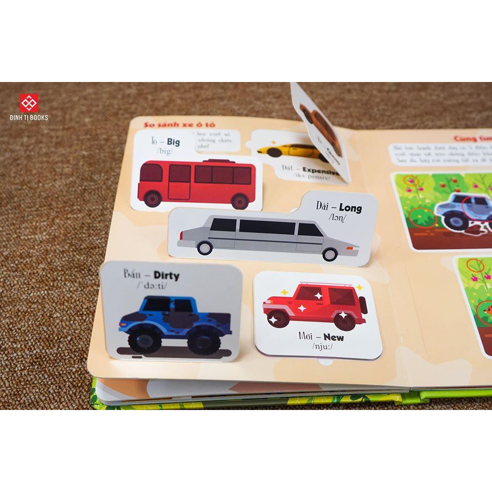 [Mã LIFEMALL995 giảm 10% đơn 99K] Sách - Lift-The-Flap-Lật Mở Khám Phá - Cars - Thế Giới Ô Tô