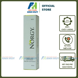 Nước Dung Dịch Vệ Sinh Phụ Nữ Dạng Bọt Norgy - DDVS Làm Sạch, Ngăn Ngừa Mùi Hôi Cao Cấp Chai 80ml
