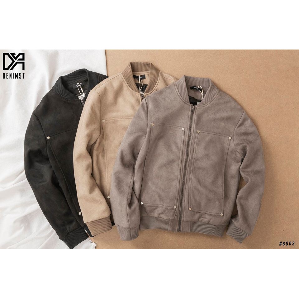 Áo bomber da lộn DENIMST 8803