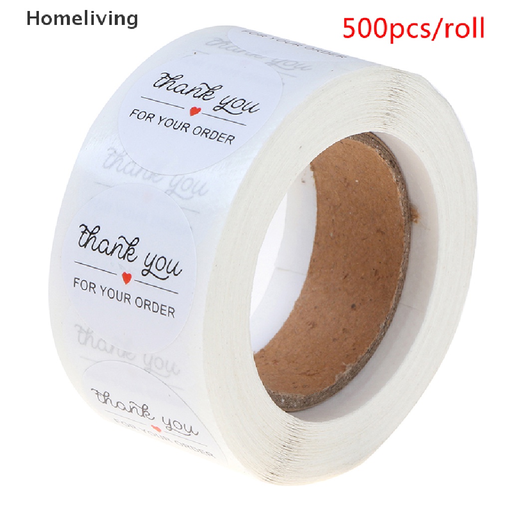 Cuộn 500 Miếng Dán &quot;THANK YOU FOR YOUR ORDER&quot;