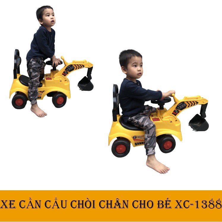 XE CẨU CHÒI CHÂN CÓ CÒI VÀ THÙNG ĐỂ ĐỒ CHẤT LIỆU NHỰA SIÊU BỀN