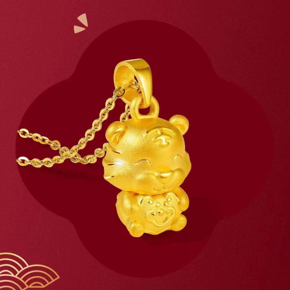 Vòng cổ Mặt Hình Con Hổ Phong Cách Trung Hoa Sang Trọng