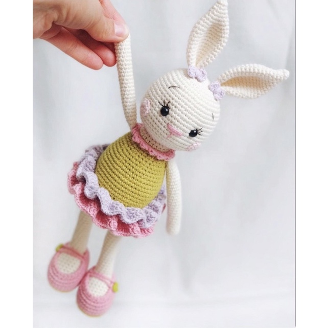 Thú len nhồi bông handmade - Thỏ Lilu (40cm)