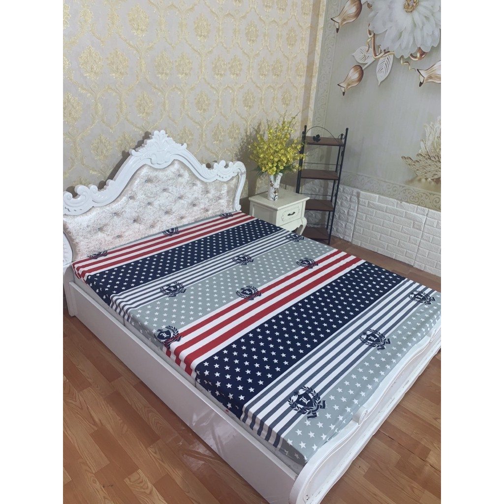 Ga chống thấm cotton,ga chống thấm cotton hoa văn, free ship