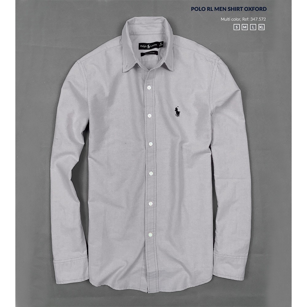 Giảm Giá Siêu Phẩm Áo Sơ Mi Nam Polo Ralph Lauren Màu Xám Vải Oxford - Đẳng  Cấp Hàng Hiệu - Beecost