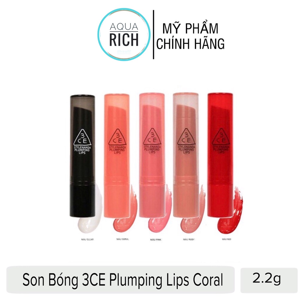 SON DƯỠNG CÓ MÀU 3CE PLUMING LIPS MẪU MỚI NHẤT