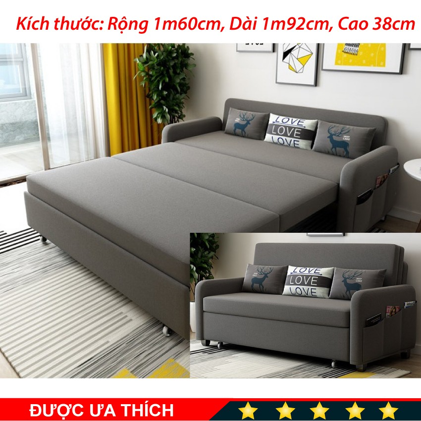 [Cao Cấp] Ghế Sofa Giường, A267 Rộng 160Cm Dài 192Cm Cao 38Cm...