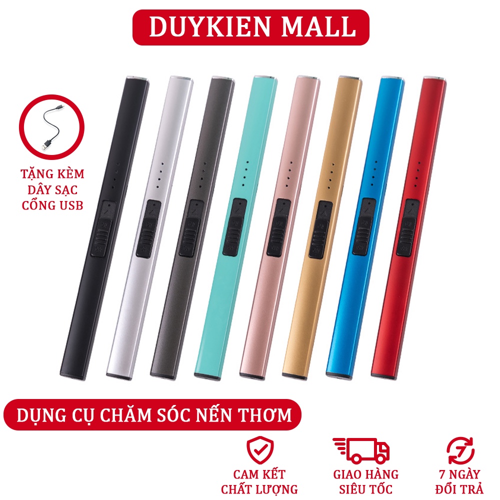 Dụng cụ chăm sóc nến thơm - Tặng kèm sạc điện USB dự phòng - Phụ kiện đèn đốt nến thơm - Phụ kiện nến thơm