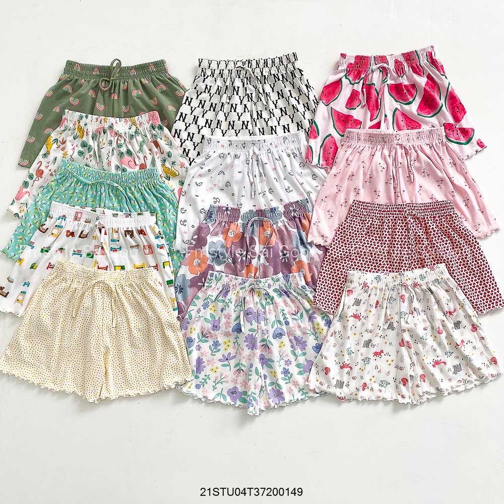 Quần sooc nữ cute chất cotton co giãn 4 chiều siêu mềm mát thấm hút mồ hôi cực tốt