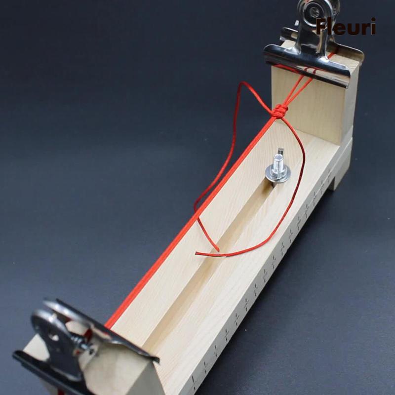 [Fleurir] Dụng Cụ Làm Móc Khóa / Dây Dù Bện Bằng Gỗ