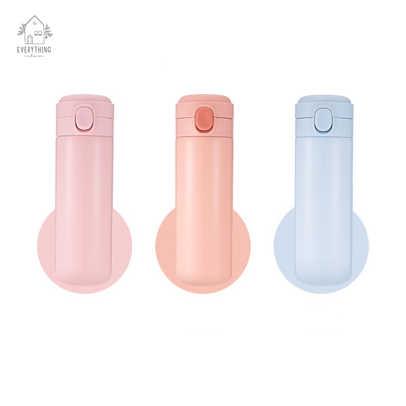 Bình giữ nhiệt hình gấu siêu dễ thương tiện dụng kèm túi vải xách tay canvas