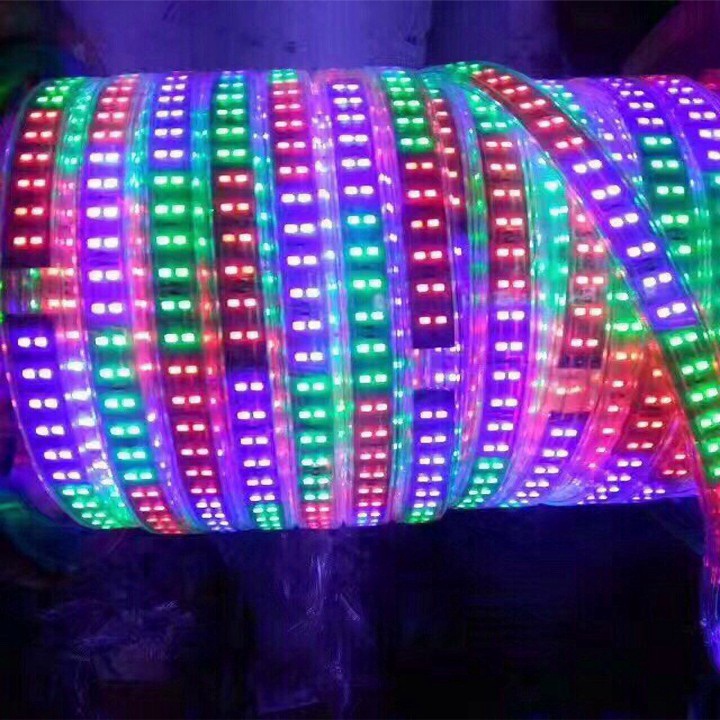 LED DÂY TRANG TRÍ NHÁY ĐUỔI NHIỀU MÀU LED 2835 - 2 HÀNG, Trang trí nhà cửa, quấn cây, Tết, Noel