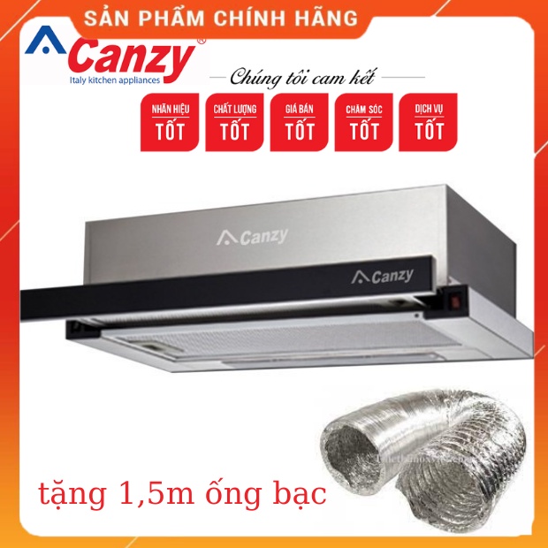 Máy hút mùi Canzy CZ 6002G-7002G- âm tủ, 60-70cm -Máy khút khói khử mùi nhà bếp chính hãng hút khỏe chay êm -BH 26 THÁNG