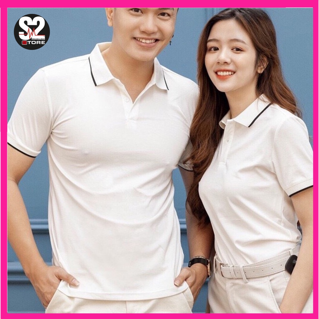 Áo thun polo nam nữ cao cấp dáng trơn lịch sự sang trọng