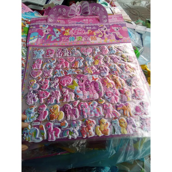 Đồ chơi hình dán ngựa pony  lớn