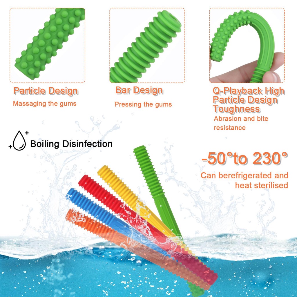 Ống Silicon Mềm Cho Bé Mọc Răng 0-6 Tháng Tuổi