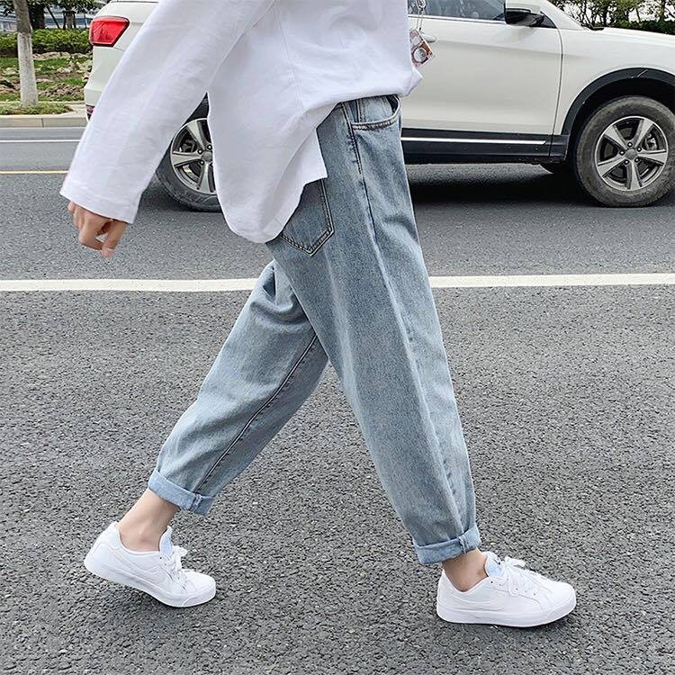 Quần Jeans Baggy trơn xám Thời Trang Unisex- Thiết kế hàn quốc jean dày