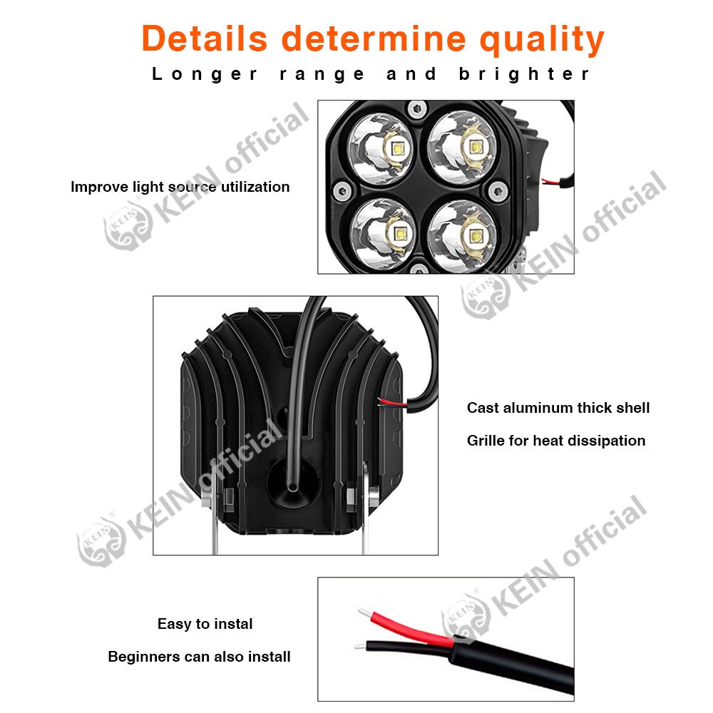 Đèn Pha Led Cree Bóng Đèn Sương Mù Dành Cho Xe Mô Tô 2020