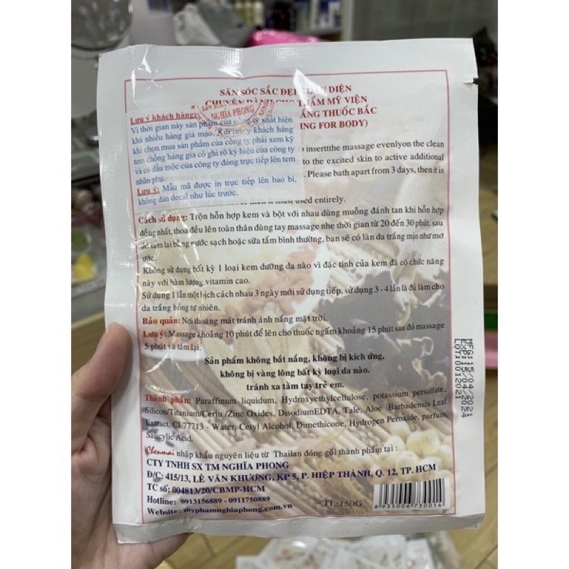 Tắm Trắng Chenmai Thái Lan