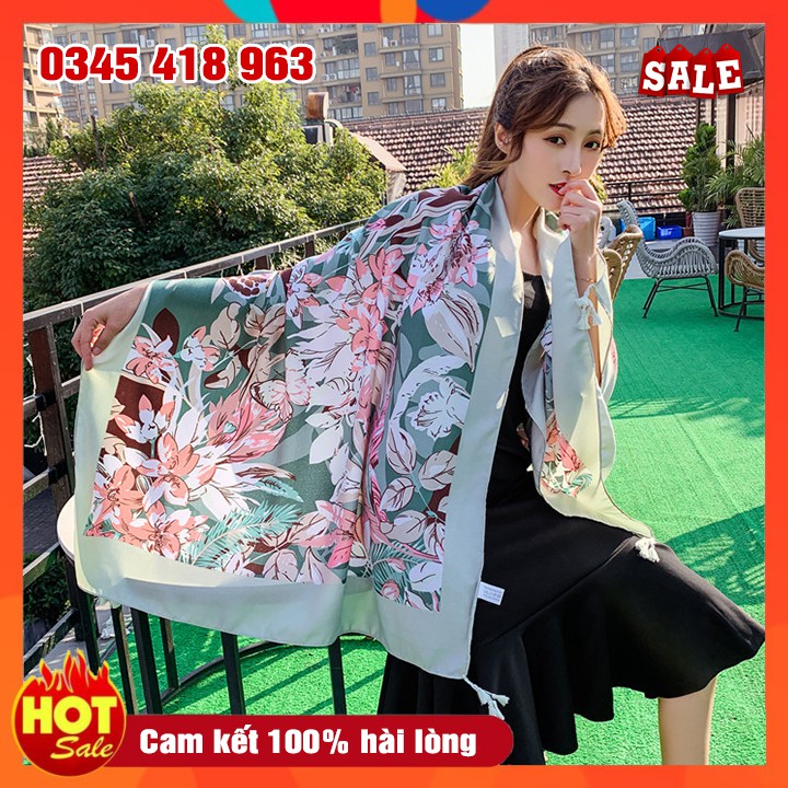 Khăn Choàng Thời Trang Hàn Quốc Họa Tiết Thổ Cẩm Size 100x180cm