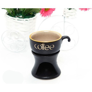 ĐẾ ĐỐT TINH DẦU BẰNG NẾN- HÌNH TÁCH CÀ PHÊ