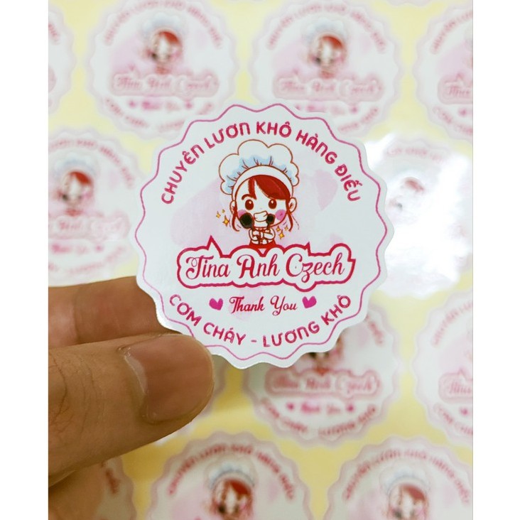 In tem nhãn giấy, thiết kế miễn phí