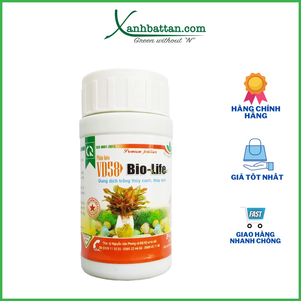 Dung dịch thủy canh và thủy sinh BIOLIFE 100 ml