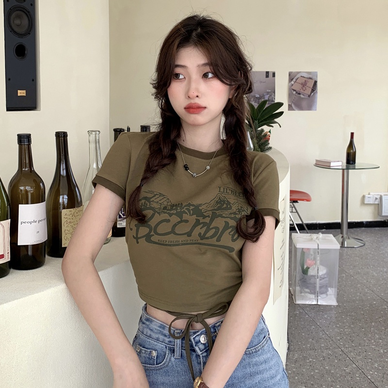 Áo Thun Nữ Ngắn Tay Thời Trang Hàn Quốc