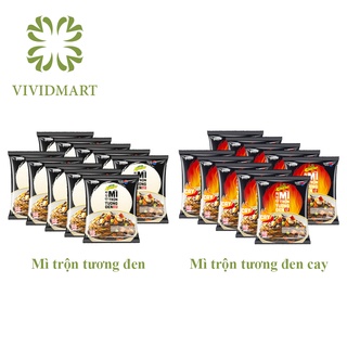  MÌ TRỘN KORENO ÚP 4 PHÚT, 2 VỊ: TƯƠNG ĐEN VÀ TƯƠNG ĐEN CAY - MÌ TRUYỀN THỐNG HÀN QUỐC - GÓI 78g - KORENO