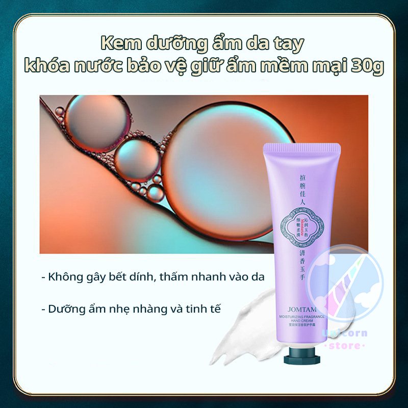 Kem Dưỡng Ẩm Bảo Vệ Đôi Tay Mịn Màng Jomtam Moisturizing Fragrance Hand Cream