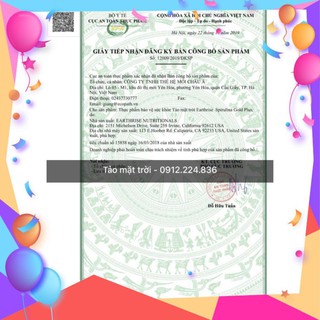 SALE Tảo mặt trời tăng cân - Siêu thực phẩm xanh cho người gầy của Mỹ SALE sld123   dth94