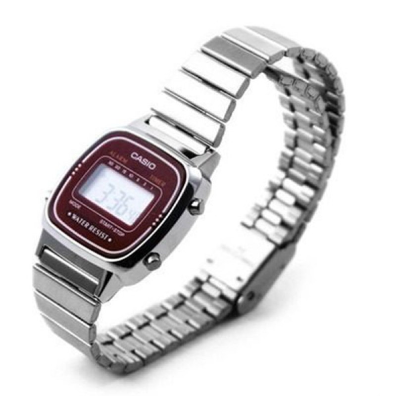 Đồng hồ nữ Casio LA670WA-4DF - Dây Thép Không Rỉ - Chống Nước