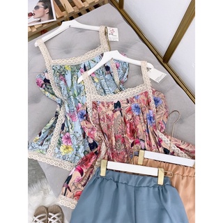 Set bộ 2s ren hoa xinh xắn