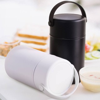 Bình giữ nhiệt đồ ăn face 800ml kèm muỗng gấp gọn