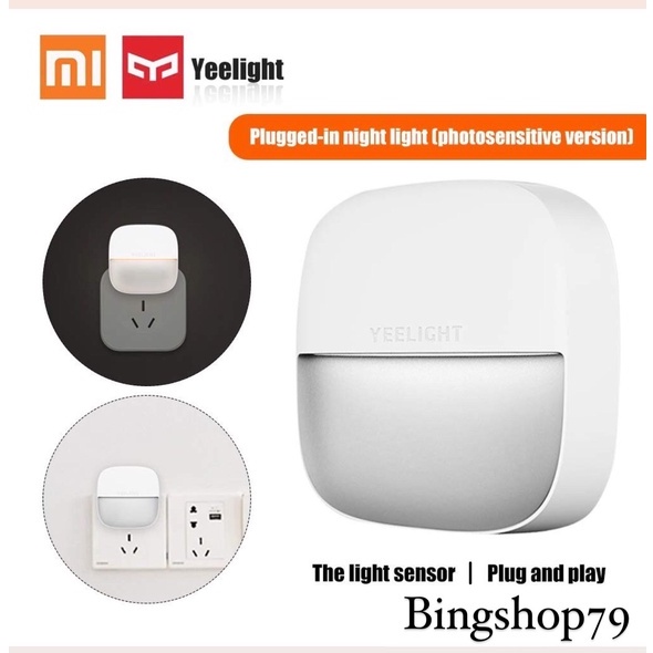 Đèn ngủ plug-in Xiaomi Yeelight YLYD09YL đèn ngủ cảm biến ánh sáng - Hàng Chính Hãng