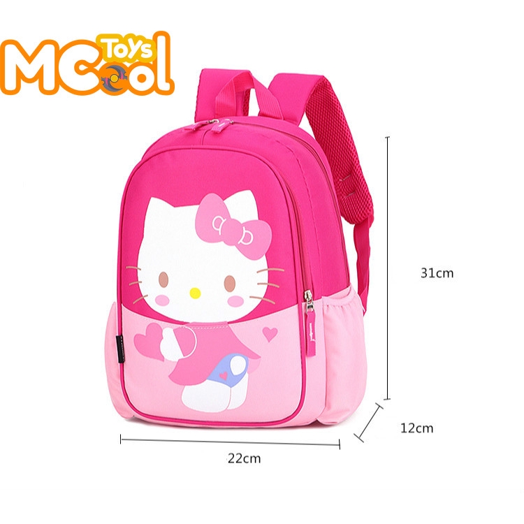 Balo đi học hình mèo Hello kitty dễ thương cho bé mẫu giáo