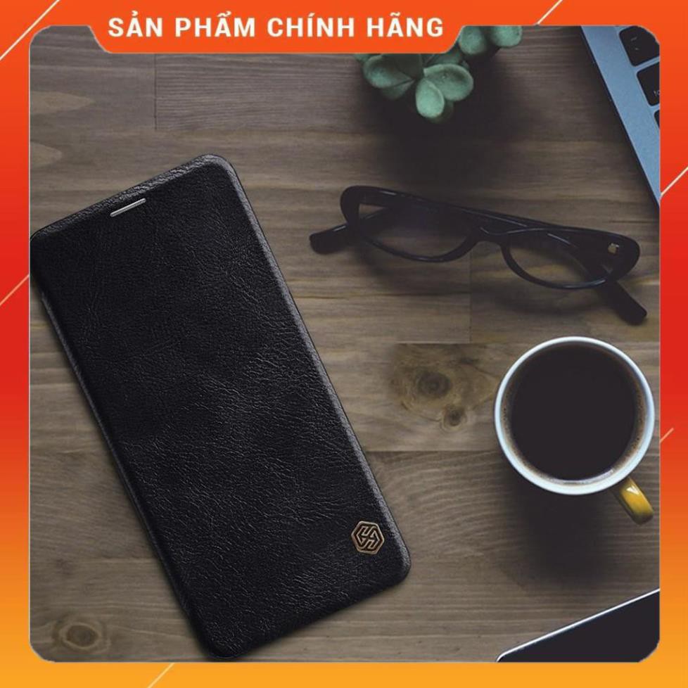 Bao da da thật Nillkin Qin cho Samsung Galaxy A9 2018 / A9 Star Pro (chống bám vân tay,chống trầy)- Hàng chính hãng