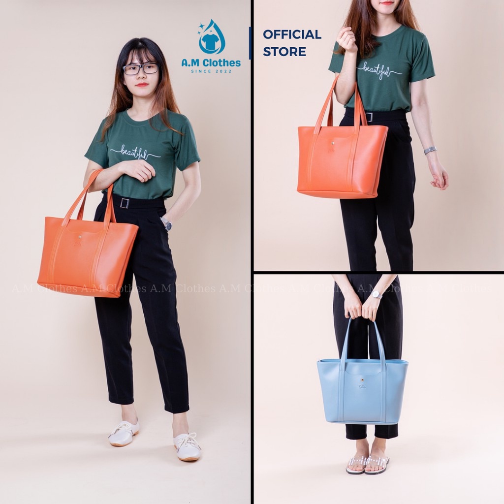 Túi Xách Da nữ CITY BAGS A.M Clothes  thời trang đi học đi làm công sở phong cách Hàn Quốc đẹp hot nhất 2022