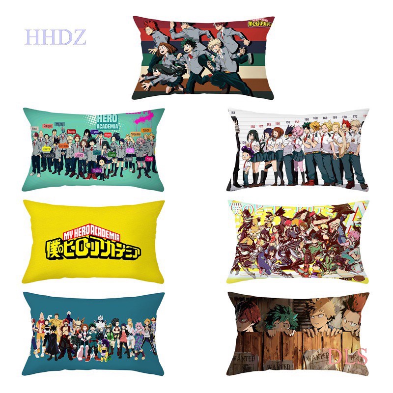 Vỏ Gối Sofa In Hình Nhân Vật Anime My Hero Academia Midoriya Izuku Bakugou Katsuki