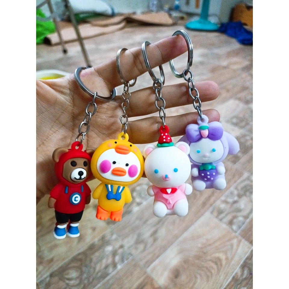 Móc Khóa Nhựa Dẻo Đủ Mẫu Mã Siêu Cute